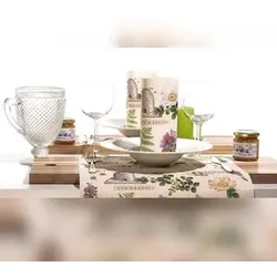 Mank Serviette Airlaid Bee-Keeping, 40 x 40 cm, 50 Stück - Natur Bienen Bienenstock Blumen