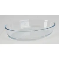 10x Glas Auflaufform 2,4L oval Kunststoffdeckel spülmaschinengeeignet Ofenform