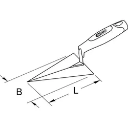 BRONZEplus Maurerkelle 135mm