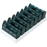 CINIBOX VIDA 4 – Tablettenbox 7 Tage – Dunkelgrün – Pillendose & Medikamentenbox mit jeweils 4 Fächern – leicht zu öffnen & sicher verschlossen – BPA-frei & lebensmittelecht – Made in DE