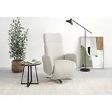 TV-Sessel SIT & MORE "Grenoble, inkl. Kopfteilverstellung und kabelgebundener Fernbedienung", beige (creme), B:71cm H:110cm T:82cm, Sessel, wahlweise mit 2 Motoren und Akku und Aufstehhilfe
