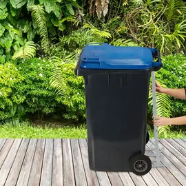 Relaxdays Müllpresse 34 cm Grau