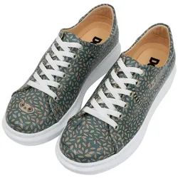 Plateausneaker DOGO "Damen Myra Lemur Vegan Damen Sneaker / Female", Damen, Gr. 38, Normalschaft, bunt (natur), Lederimitat, Schuhe, Vegan