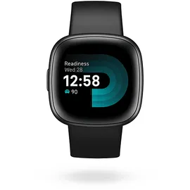 Fitbit Versa 4 aluminium graphit schwarz/schwarz