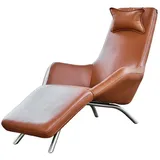 Kawola Relaxliege, Braun, Leder, Füllung: Schaumstoff, 79x95x157 cm, Wohnzimmer, Sessel, Relaxliegen