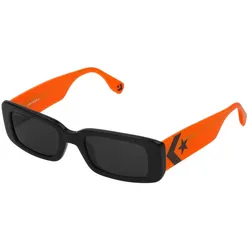 Converse Damen & Herren Sonnenbrille mit UV400-Schutz mit Lichtdurchlässigkeit S2 Urlaubs-Brille SCO228 700Y Schwarz/Orange - One-Size