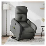 vidaXL Massagesessel Elektrisch 89 x 96 x 89 cm Dunkelgrau mit Aufstehhilfe