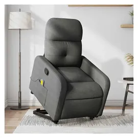 vidaXL Massagesessel Elektrisch 89 x 96 x 89 cm Dunkelgrau mit Aufstehhilfe