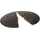 MORAVIA Fahrbahnschwelle SafeRide-50 Abschlusselement mit Nut schwarz 900 x 450 x 50 mm