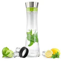 Bremermann Glaskaraffe SVEA mit extra Silikonring grün | Gr.: