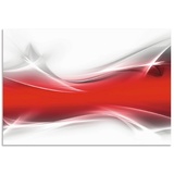 Artland Küchenrückwand »Kreatives Element«, (1 tlg.), Alu Spritzschutz mit Klebeband, einfache Montage, rot
