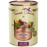 Terra Canis Marktragout 385 Gramm Hundenassfutter Sparpaket 12 x 385 Gramm Wild & Huhn