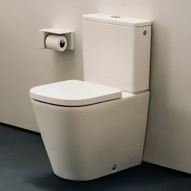 Laufen Meda Stand-WC-Kombination mit WC-Sitz Weiß matt spülrandlos