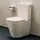 Laufen Meda Stand-WC-Kombination mit WC-Sitz Weiß matt spülrandlos