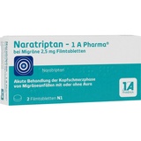 1 A Pharma Naratriptan-1A Pharma bei Migräne 2,5mg