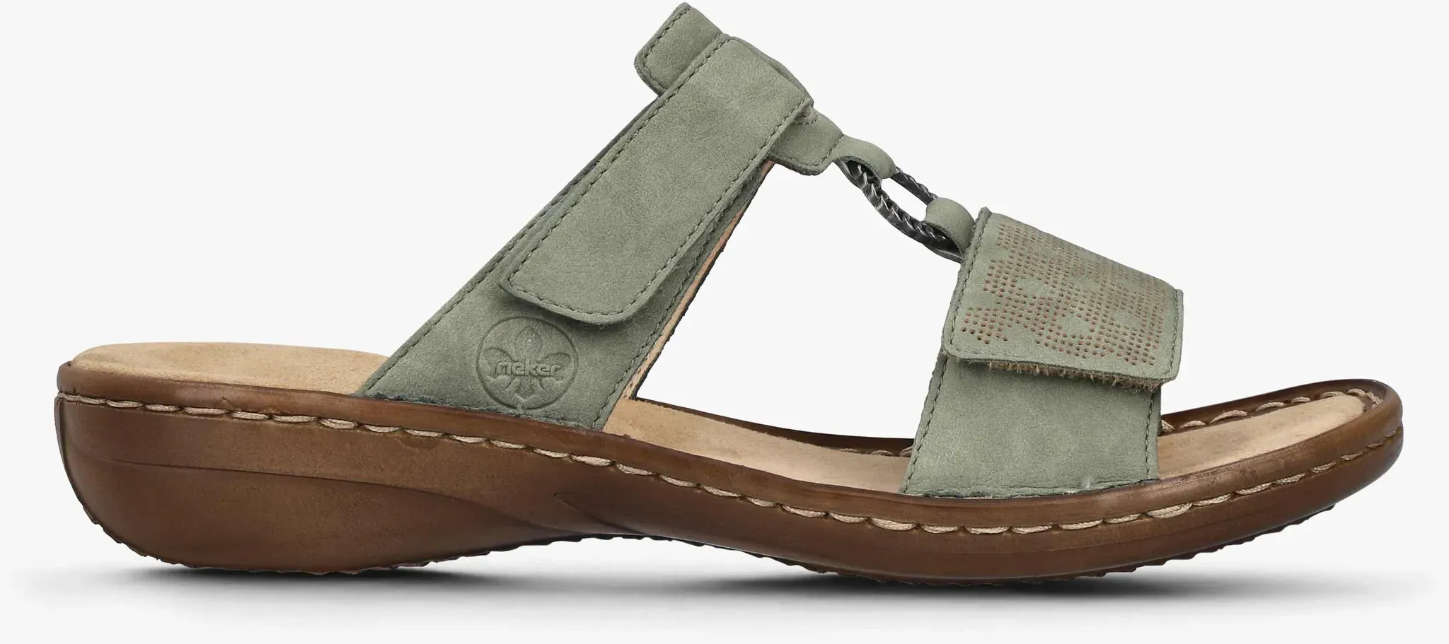 Rieker  Tieffuß Pantolette Olive, Damen, Größe: 42 - Rieker  Tieffuß Pantolette Olive, Damen, Größe: 42 - woman - Olive