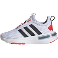 adidas Racer TR23 Kids Sneaker, FTWR White/core Black/Bright red, 36 2/3 EU