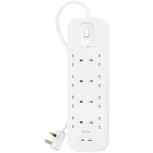 Belkin Steckdosenleiste 2 m Weiß 8 St.