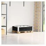vidaXL Paletten-Aufsatzrahmen 80 x 60 x 21,5 cm Schwarz