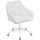 Woltu Homeoffice Stuhl, Schminkstuhl Drehstuhl höhenverstellbar, Bouclé-Sitz : Creme+Beige