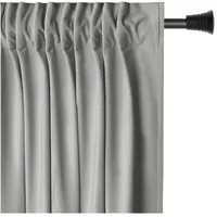 AmeliaHome Vorhang Velvet Optik 140x270 cm Stahl 1 St.