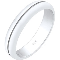 Elli PREMIUM Bandring Trauring Basic Hochzeit Paar 925 Silber Ringe Damen