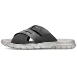 Rieker Herren sandalen Herren Pantoletten Grau, 40