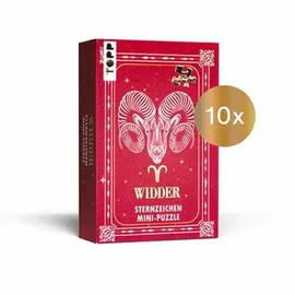Frechverlag Nachfüllset: Sternzeichen Mini-Puzzle Widder 10 St.: 50 Teile Mini-Puzzle
