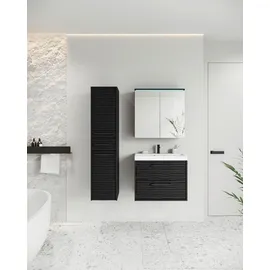 P & B Badezimmer Toronto 4-tlg. Schwarz