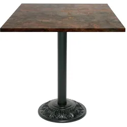 Restootab Tisch Bistrot-Stil 70x70cm - Modell Rost