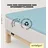 Easy Spannbettlaken für Topper Jersey Elasthan 90 x 190 - 100 x 220 cm blue light