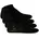 Unisex Basic Sneakersocken einfarbig Schwarz 43-46