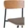 House Nordic Esszimmerstuhl Estepona Polyester braun/ schwarz 2er Set