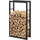 J.W. Kaminholzregal Metall 60 x 25 x 100 cm schwarz