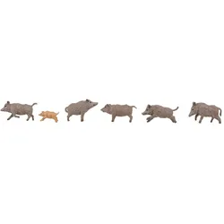 Wildschweine 6er Set Modell von Faller 1:87