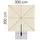 Schneider Schirme Rhodos Twist 300 x 300 cm Natur