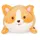 Legami Super Soft Plush Corgi 15 cm Orange