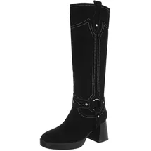 Ital-Design High-Heel-Stiefel Damen Schwarz 37
