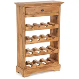 DESIGN DELIGHTS Cortez Weinregal 85 x 55 cm Honig