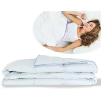 QUQON® Luxus Daunendecke Premium | 135x220cm Leicht 230g | 100% Feinste Daunen Klasse 1 | tierschutzzertifiziert | für Allergiker geeignet | Geringes Gewicht und hervorragendes Klima