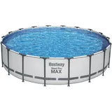 Bestway Steel Pro MAXTM Frame Pool Komplett-Set mit Filterpumpe, ca. Ø 549 x 122 cm