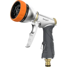IBERGRIF Gartenbrause 7 Funktionen Metall orange