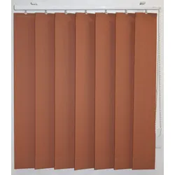 Lamellenvorhang SUNLINES "Montana", orange (terra), B:240cm H:240cm, Jalousien, Wunschmaß