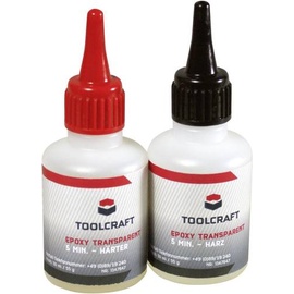 TOOLCRAFT 1347647 Epoxy transparent 5 Min. 1St.