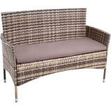 Estexo Gartenbank 126 x 48 x 0 cm Braun