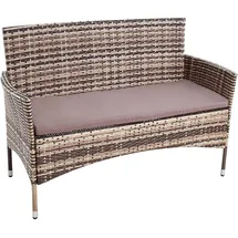 Estexo Gartenbank 126 x 48 x 0 cm Braun