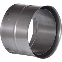 FireFix Wandfutter doppelt 160 mm für 2 mm Ofenrohre Unlackiert