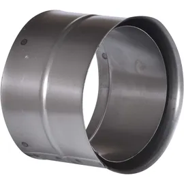 FireFix Wandfutter doppelt 160 mm für 2 mm Ofenrohre Unlackiert