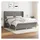 vidaXL Boxspringbett mit Matratze Dunkelgrau 180x200 cm Stoff