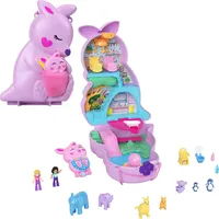POLLY POCKET Mama und Joey Känguru Tasche - 2-in-1-Spielset